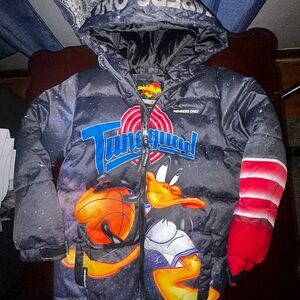 Space Jams puff coat kids 6-7